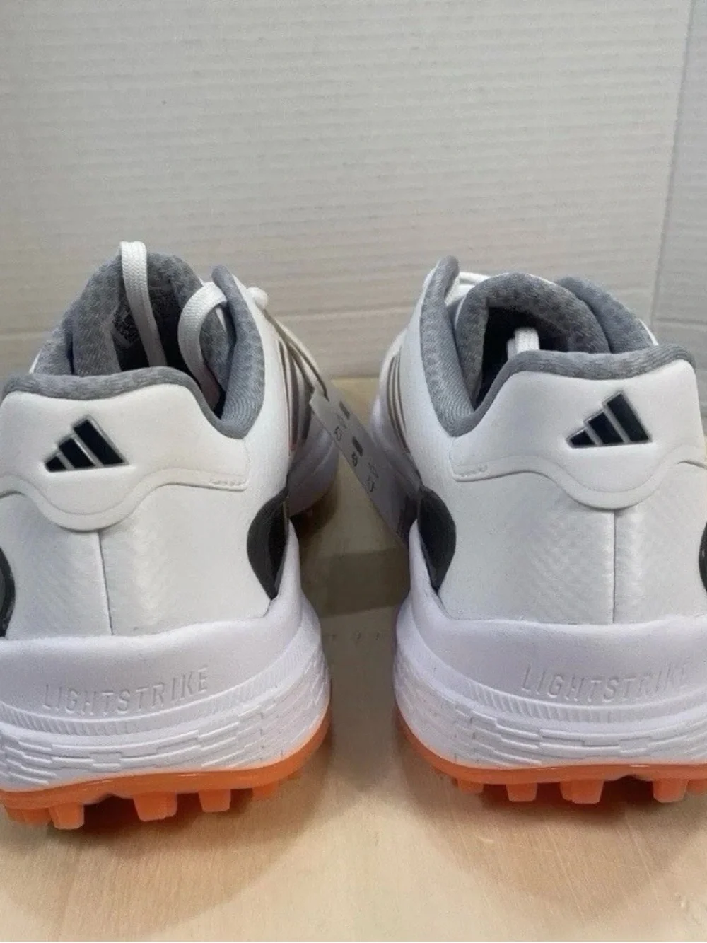 Adidas ZG23 Golf Shoes Men’s Size 8.5M White/Orange/Solar Red HP2223 NEW